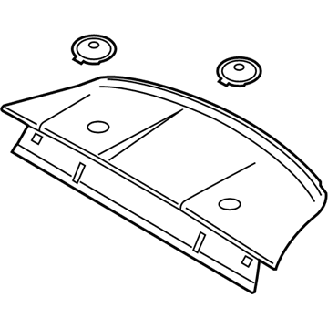 Ford FR3Z-6346668-AA Panel Assy - Rear Package Tray Trim