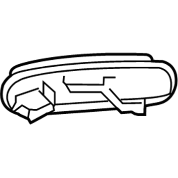 Ford 6L2Z-7826604-BBPTM Handle, Outside, Green, Rear Outer Passenger Side
