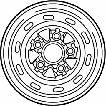1990 Ford E-150 Econoline Spare Wheel - YC2Z-1015-AB