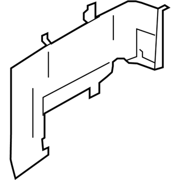 Ford 7C2Z-1631112-CA Rear Quarter Trim, Lower Passenger Side