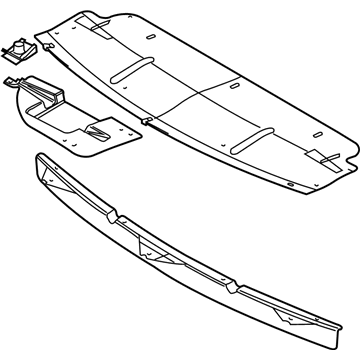 Ford 8G1Z-8327-A Deflector Assembly, Front