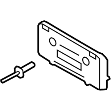 Ford AN7Z-17A385-AA License Bracket, Front