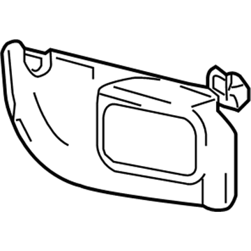 Mercury Sun Visor - 8L2Z-7804105-BB
