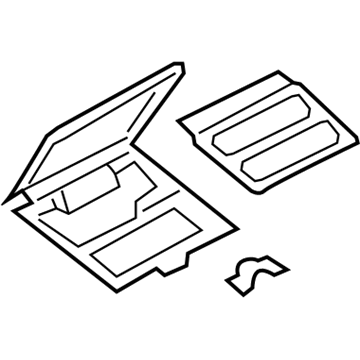 Ford 8F9Z-7413594-AA Storage Compart, Charcoal