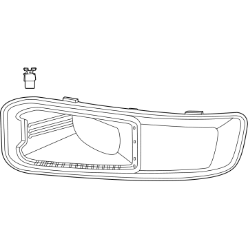 Ford PC3Z-17C754-AA Fog Lamp Bezel, Front Passenger Side