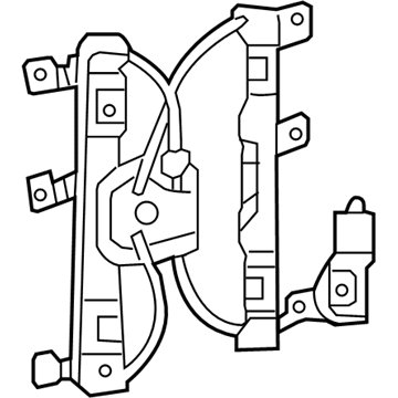 Mercury Window Regulator - 6L2Z-7823200-BA