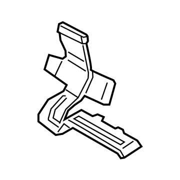 Ford M1PZ-19B680-B Rear Duct, Driver Side