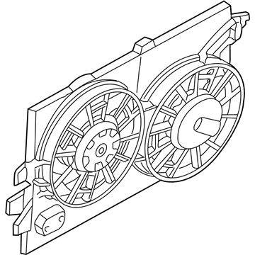 2004 Ford Focus Engine Cooling Fan - 3S4Z-8C607-BG
