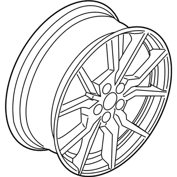 Ford G1EZ-1007-C Wheel, Alloy, Black
