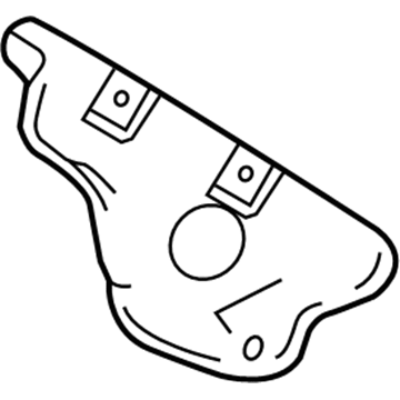 Ford FB5Z-9A462-B Heat Shield, Upper Driver Side