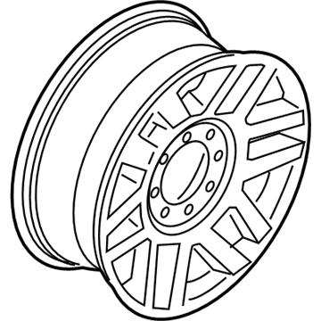 Ford HC3Z-1007-A Wheel, Alloy, Black