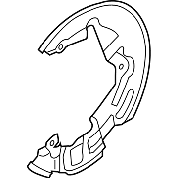 Lincoln Brake Dust Shields - HP5Z-2K005-A
