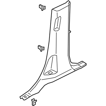 Ford JL1Z-7824356-AB Lower Center Pillar Trim, Passenger Side
