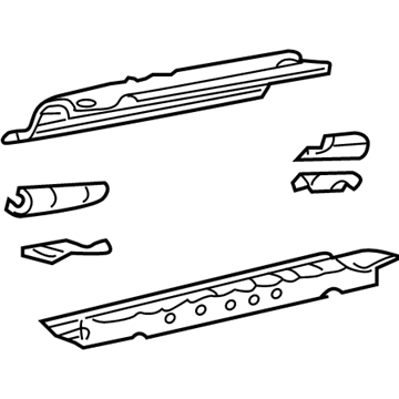 Ford 3C5Z-7841302-BA Lift Gate Header, Rear