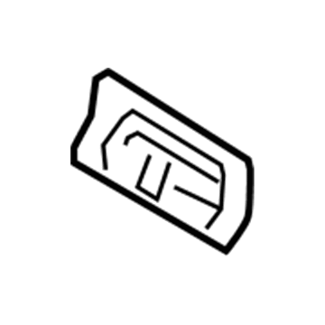 Mercury 6E5Z-5463874-AAA Latch Cover