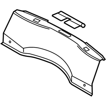 Lincoln DP5Z-5411318-LA Rear Sill Plate