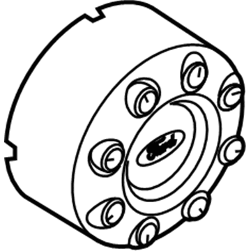 Ford 5C3Z-1130-SA Wheel Cap, Black, Front