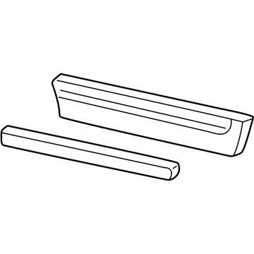 Ford Freestar Door Moldings - 4F2Z-1720878-CAPTM