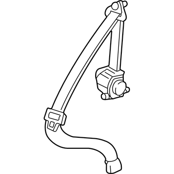 Ford XL1Z-78611B69-BAD Lap & Shoulder Belt, Rear Driver Side