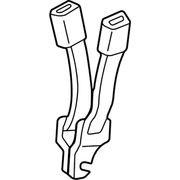 Lincoln F75Z-7860044-JJJ Center Seat Belt