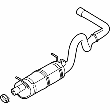 Ford E-350 Super Duty Exhaust Pipe - LC2Z-5230-C