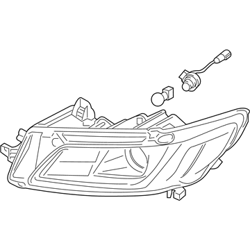 Lincoln Continental Headlight - GD9Z-13008-AB