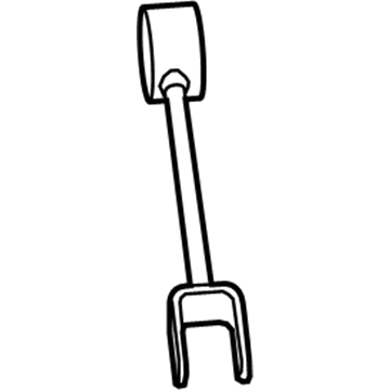 Ford AA8Z-5500-A Track Bar, Black, Rear