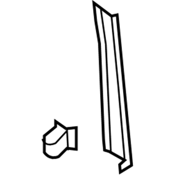 Ford FA1Z-5802344-AS Cowl Trim, Passenger Side