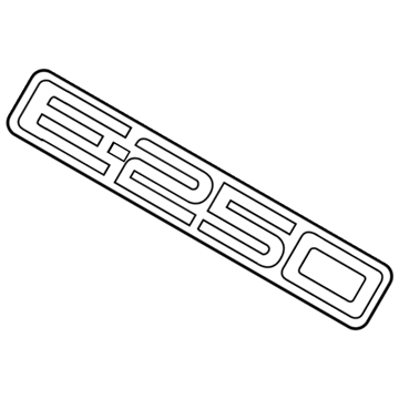Ford 9C2Z-1542528-C Nameplate, Rear
