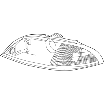 Mercury Headlight - 7F2Z-13008-B