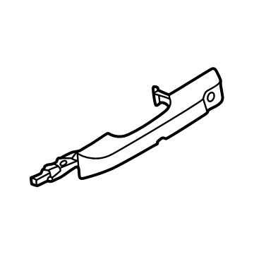 Ford M1PZ-7822404-C Handle, Outside, Black, Front Outer Passenger Side