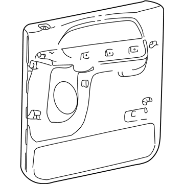 Ford 2C7Z-7827406-BAA Door Trim Panel