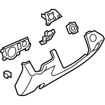 Lincoln DA5Z-5404459-BA Knee Bolster