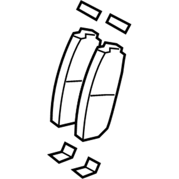 Lincoln MKX Brake Pads - 7U2Z-2V001-G