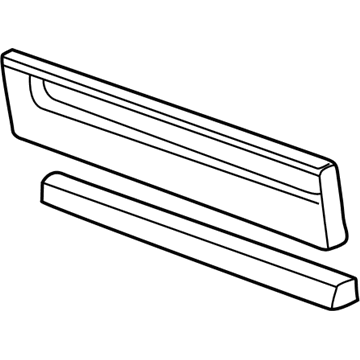 Ford Freestar Door Moldings - 4F2Z-1725556-CAPTM