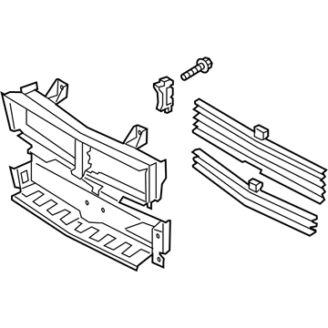 Ford JR3Z-8475-F Radiator Shutter Assembly, Front