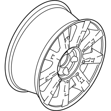 Lincoln 9H6Z-1007-B Wheel, Alloy
