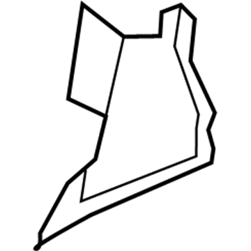 Ford FT4Z-8326-A Side Baffle, Front Driver Side