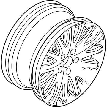 Mercury 9N7Z-1007-A Wheel, Alloy