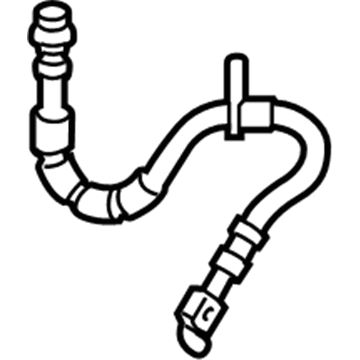 Ford AY1Z-2078-A Flex Hose, Front Passenger Side