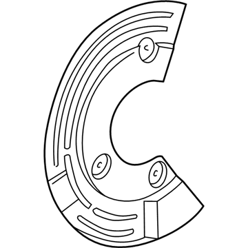 Mercury Montego Brake Backing Plate - 5F9Z-2C029-BA
