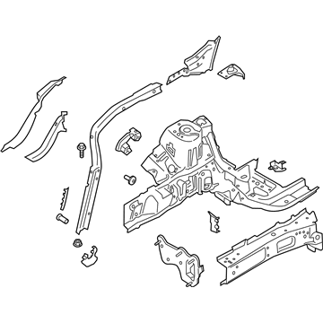 Lincoln LX6Z-16054-Q Apron/Rail Assembly