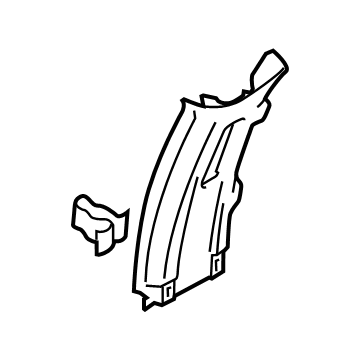 Ford MC3Z-1624346-AF Upper Center Pillar Trim, Passenger Side