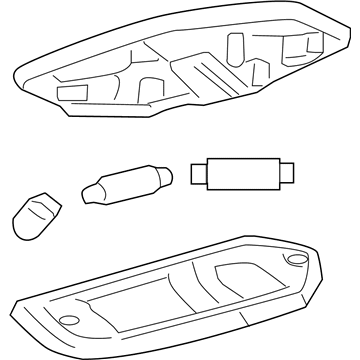 Ford YF1Z-13776-AA Dome Lamp Assembly