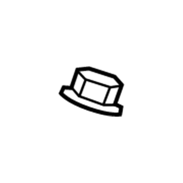Ford -W520414-S442 Battery Nut, Front