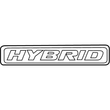 Ford LB5Z-8213-B Nameplate, Rear