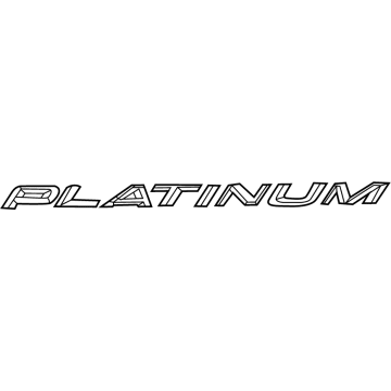 Ford LB5Z-9942528-B Nameplate, Rear