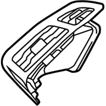 Ford F1EZ-19893-CC Vent Louver, Outer Passenger Side