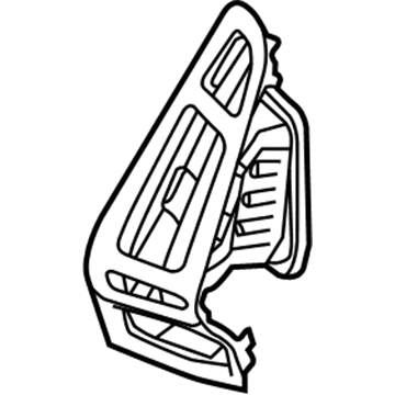 Ford F1EZ-19893-CE Vent Louver, Outer Driver Side