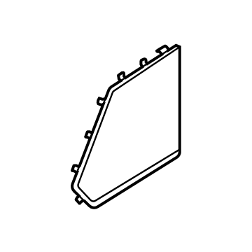 Ford PC3Z-18978-AB Speaker Grille, Satin Silver, Passenger Side